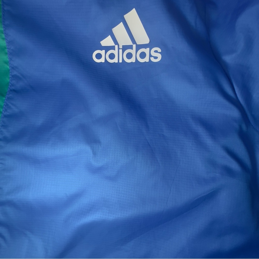 adidas - Mens Axis Windbreaker Green and Blue - Size XL - Picture 7 of 7